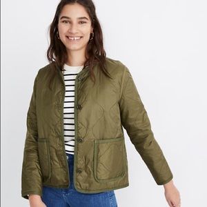 Madewell Quilted Liner Jacket in Vintage Moss